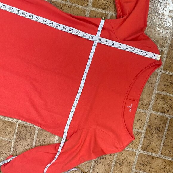 Garnet Hill Coral 3/4 Sleeve Shift Dress - Picture 11 of 12